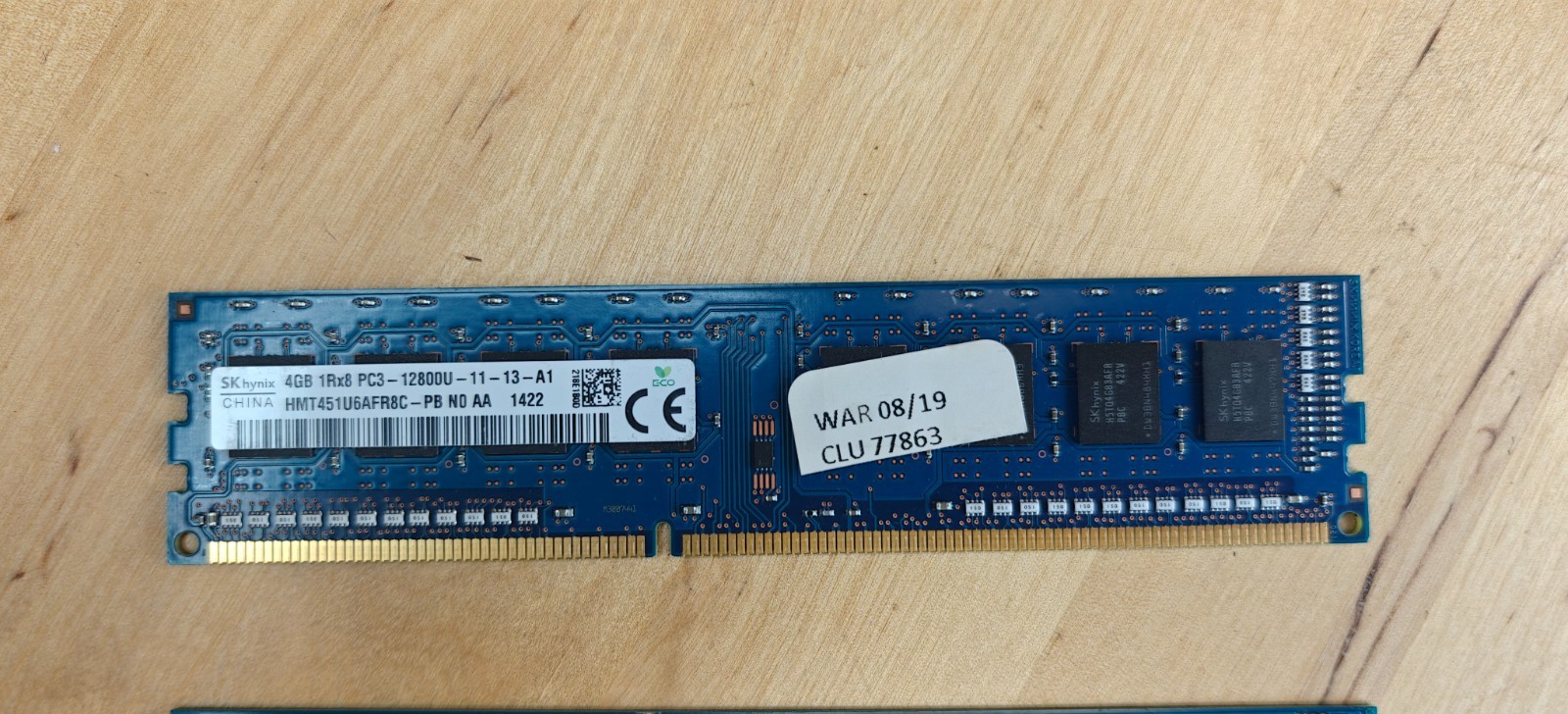8GB Kit (2 x 4GB) SK Hynix 4G PC3-12800U Computer Memory RAM