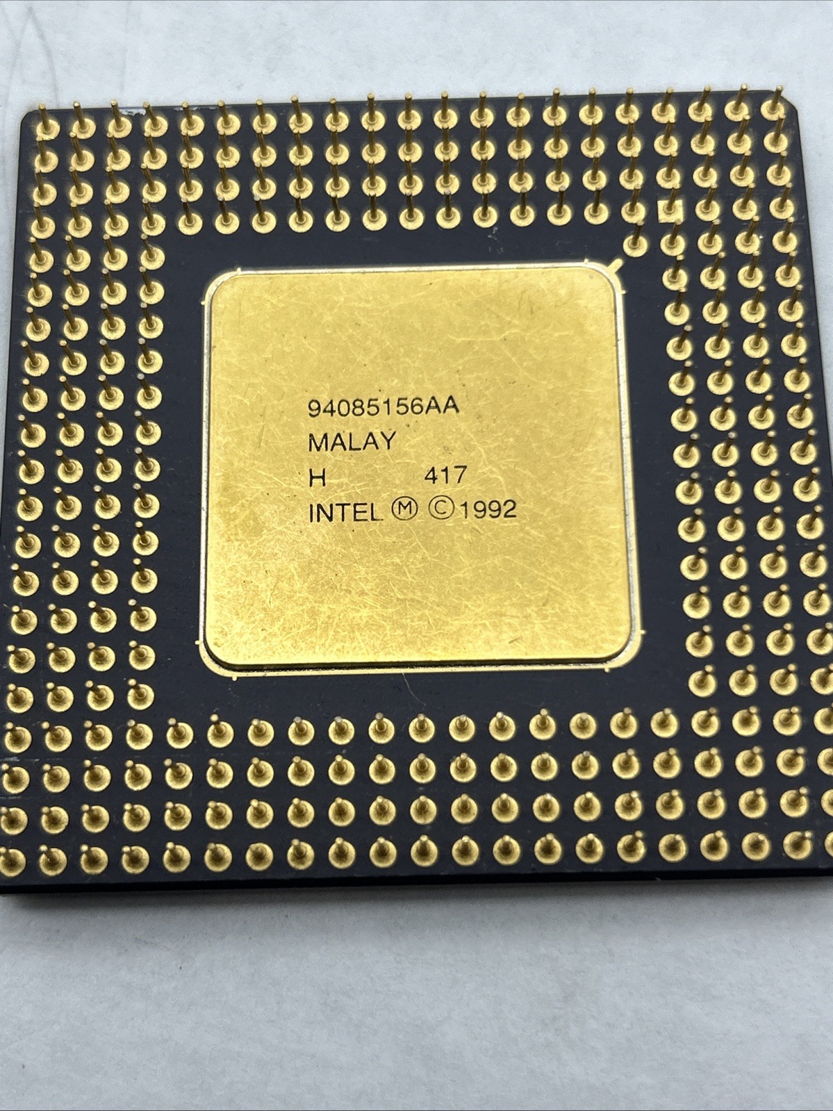 RARE Intel Pentium 66Mhz CPU P60 A80501-66 SX837 Rare Gold Top Processor 1992