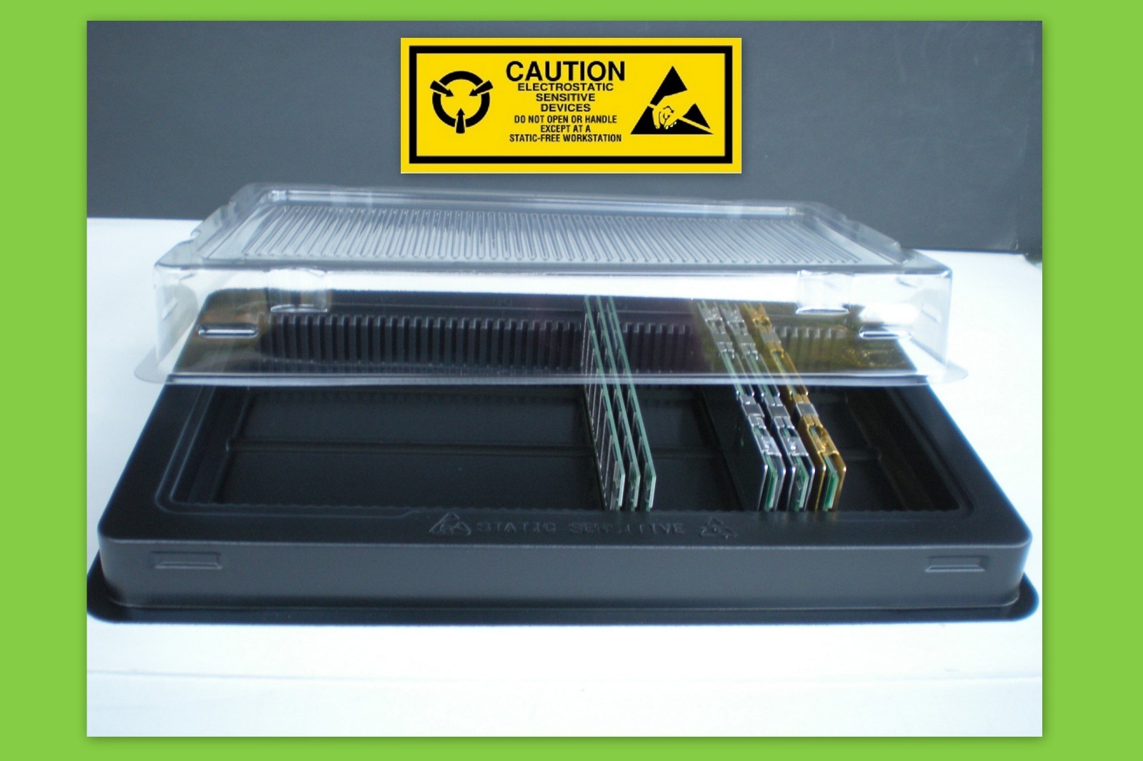DIMM Memory Shipping Case Tray for DDR DDR2 DDR3 Modules Lot of 2 5 12 20 Trays