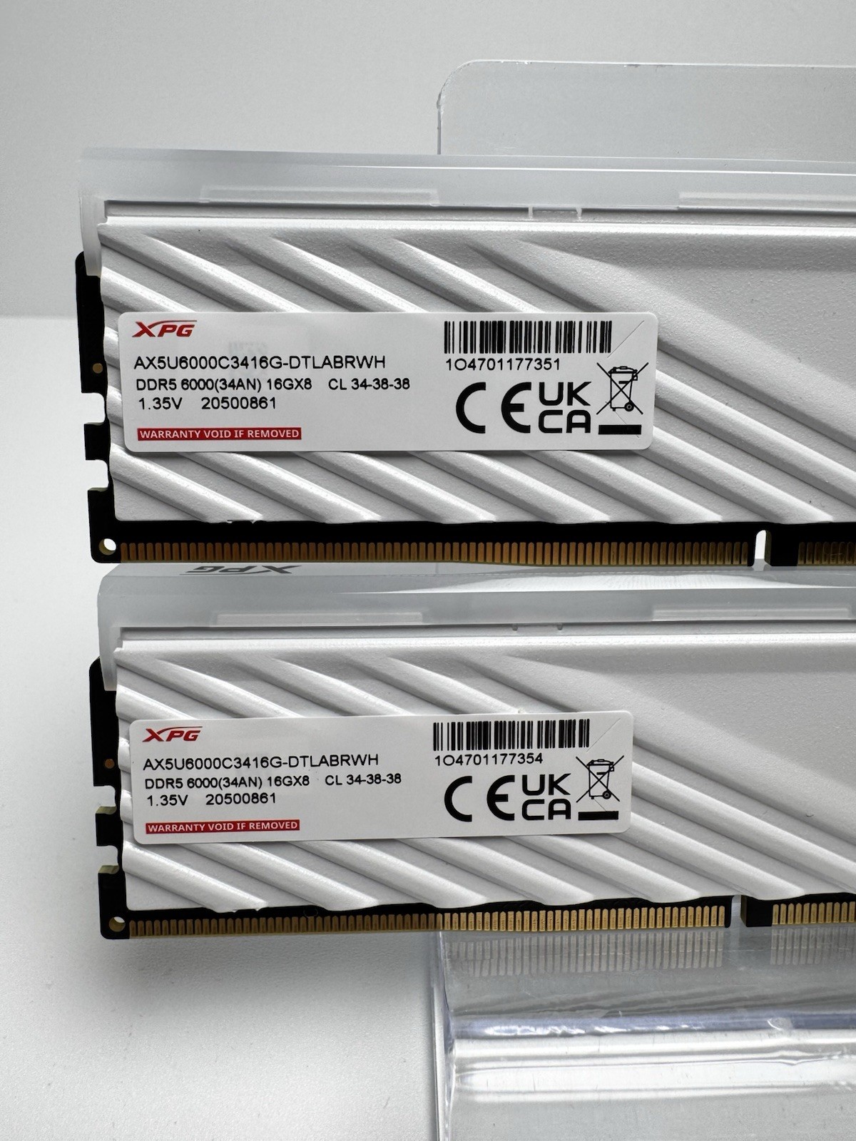 XPG LANCER BLADE RGB 32GB (2 x 16GB) DDR5 6000 UDIMM DESKTOP RAM – WHITE