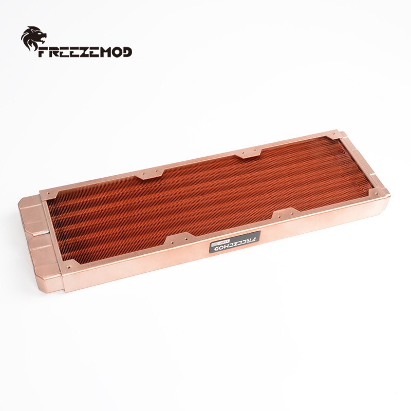 FreezeMod 360mm G1/4″ Threads ALL Copper Radiator for PC Water Cooling Barss