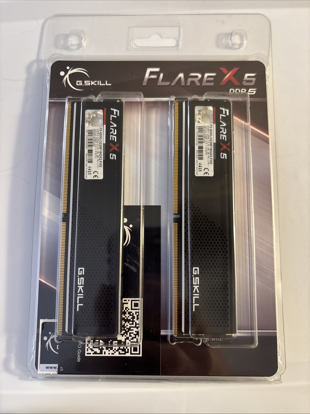 G.Skill Flare X5 32GB (2x16GB) RAM DDR5 6000MT/s F5-6000J3238F16GX2-FX5 CL32