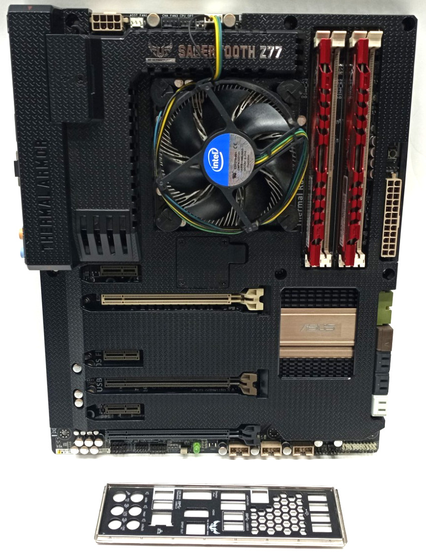 Asus Sabertooth Z77 Motherboard i7-3770K@3.50GHz 8GB RAM ATX +I/O MC652*