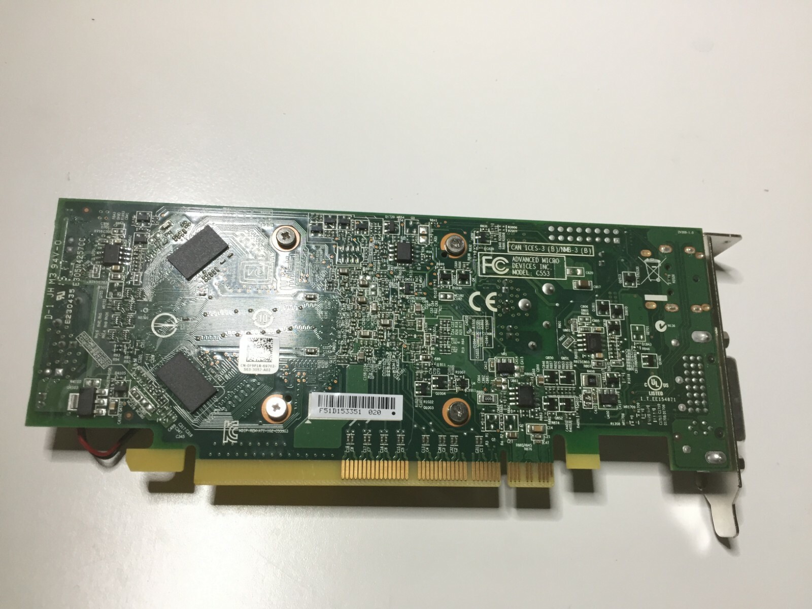 DELL AMD Radeon 1GB PCI Express 3.0 DVI Display Port Video Card 0F9P1R LOW