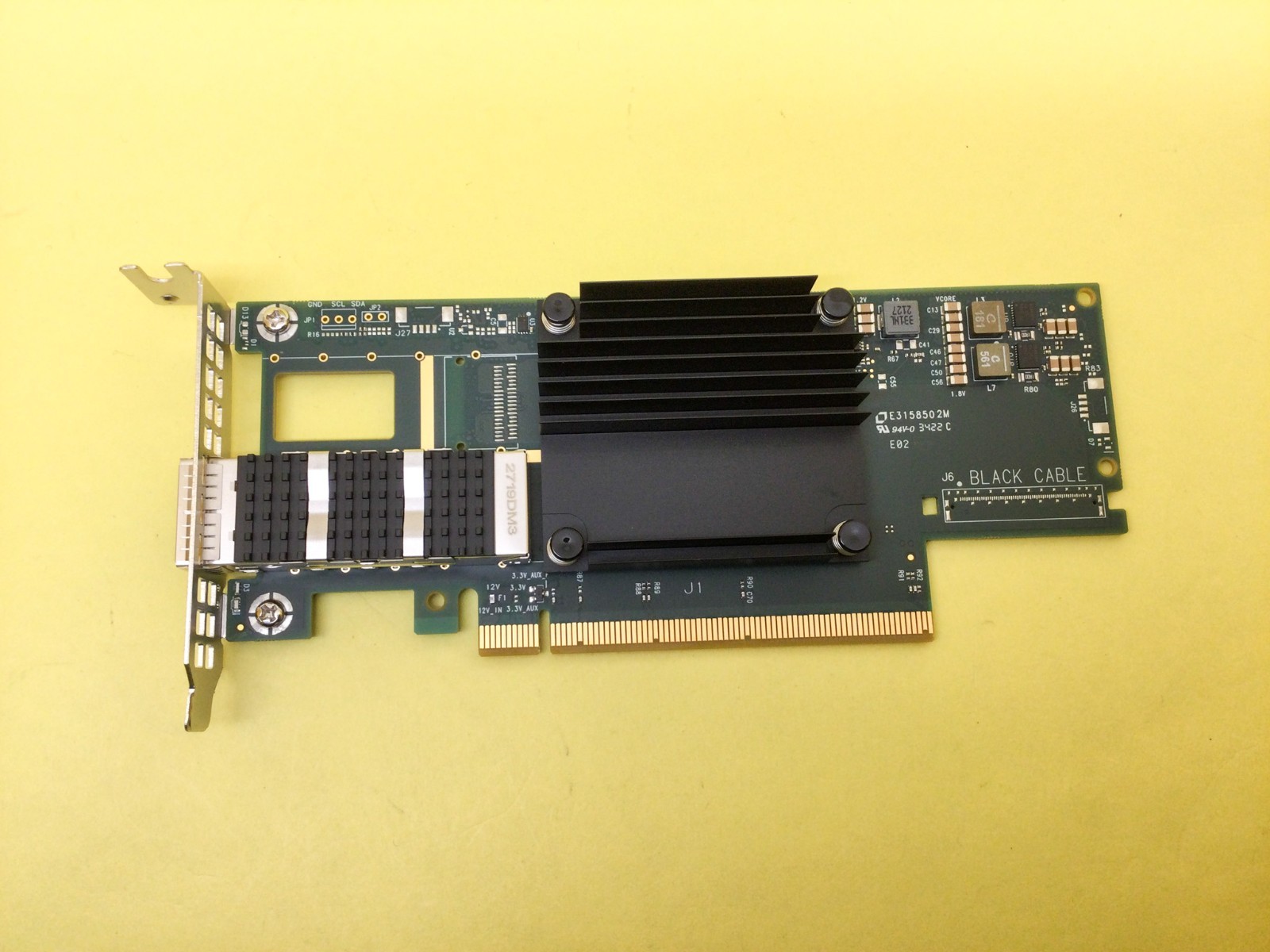 DELL Mellanox ConnectX-6 100Gb QSFP56 Single Port VPI HDR QSFP Adapter 7TKND Low