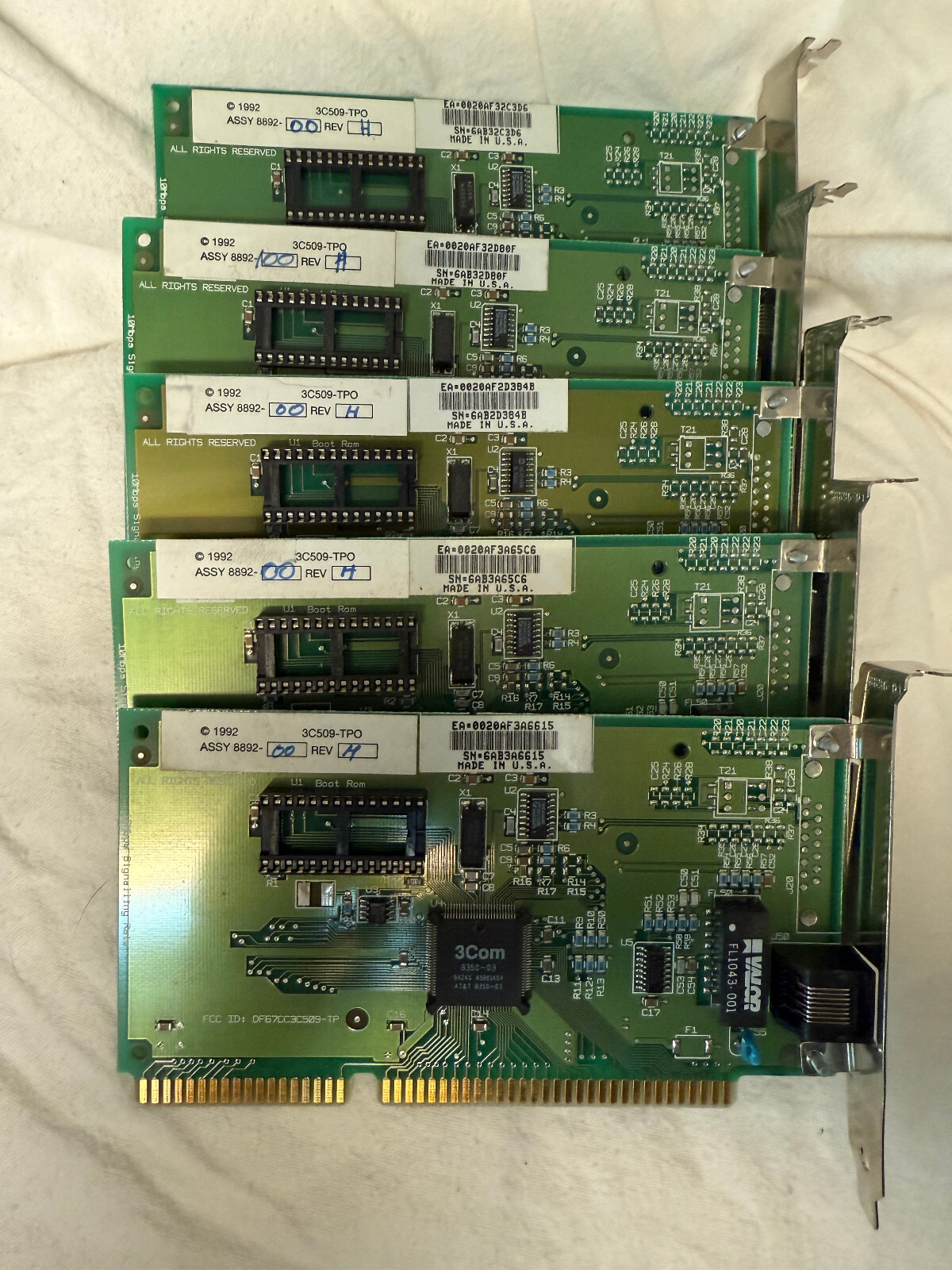 3C509-TPO 3Com 10Mb Ethernet Network Interface Controller (NIC) ISA16