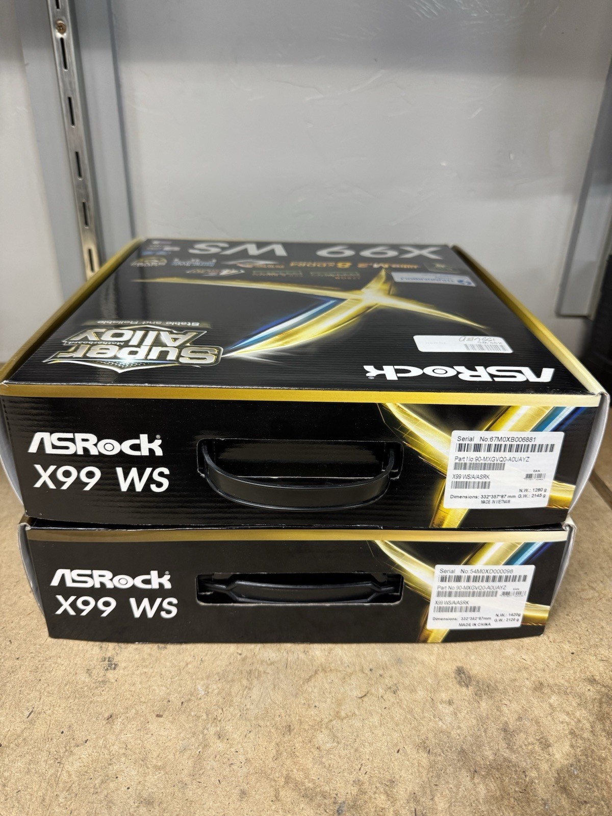 ASRock X99 WS LGA 2011-3 X99 DDR4 10XSATA3 USB3.1 EATX Mobo Brand New US Seller