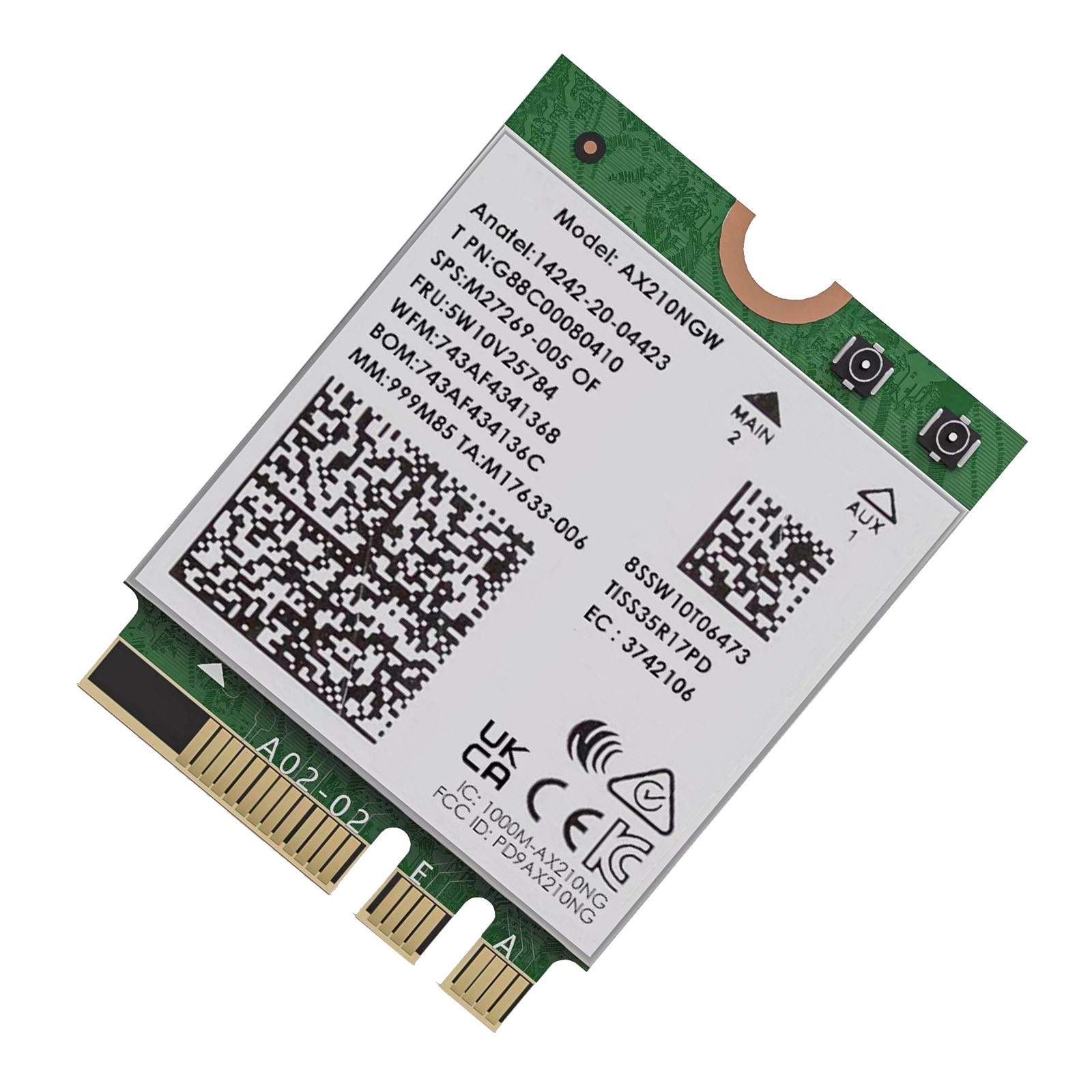 WiFi 6E M.2 Module With The Combination Of Ofdma And Mu-Mimo For Intel AX210NGW