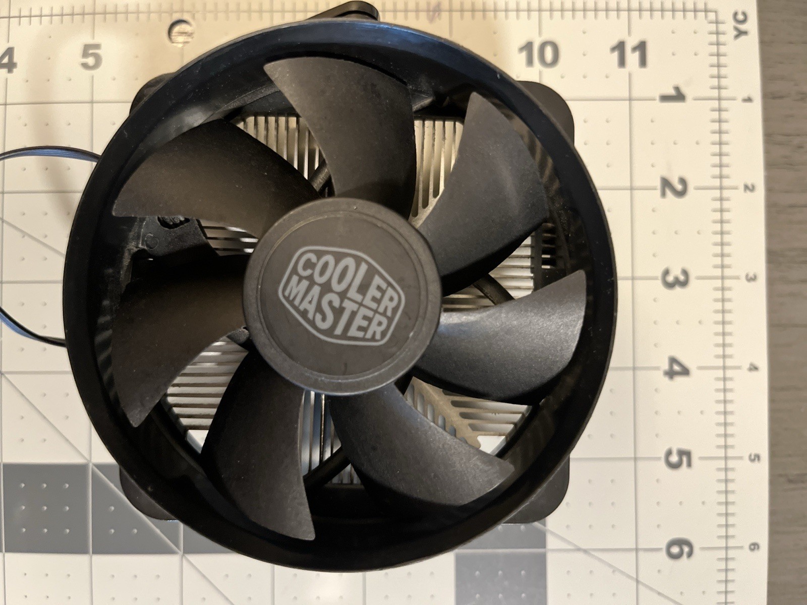 Cooler Master CPU Fan with Heatsink 4-Pin Aluminum/Plastic Black Silver
