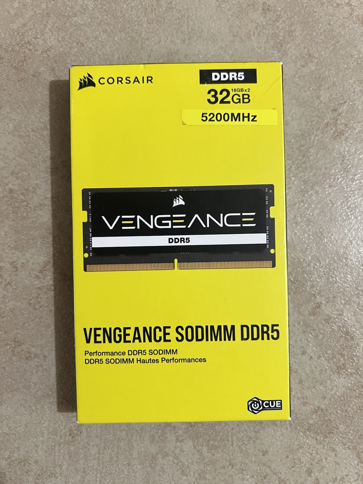 Corsair Vengeance SODIMM DDRR5 32G 5600MT/S CL44 CMSX32GX5M2A5200C44