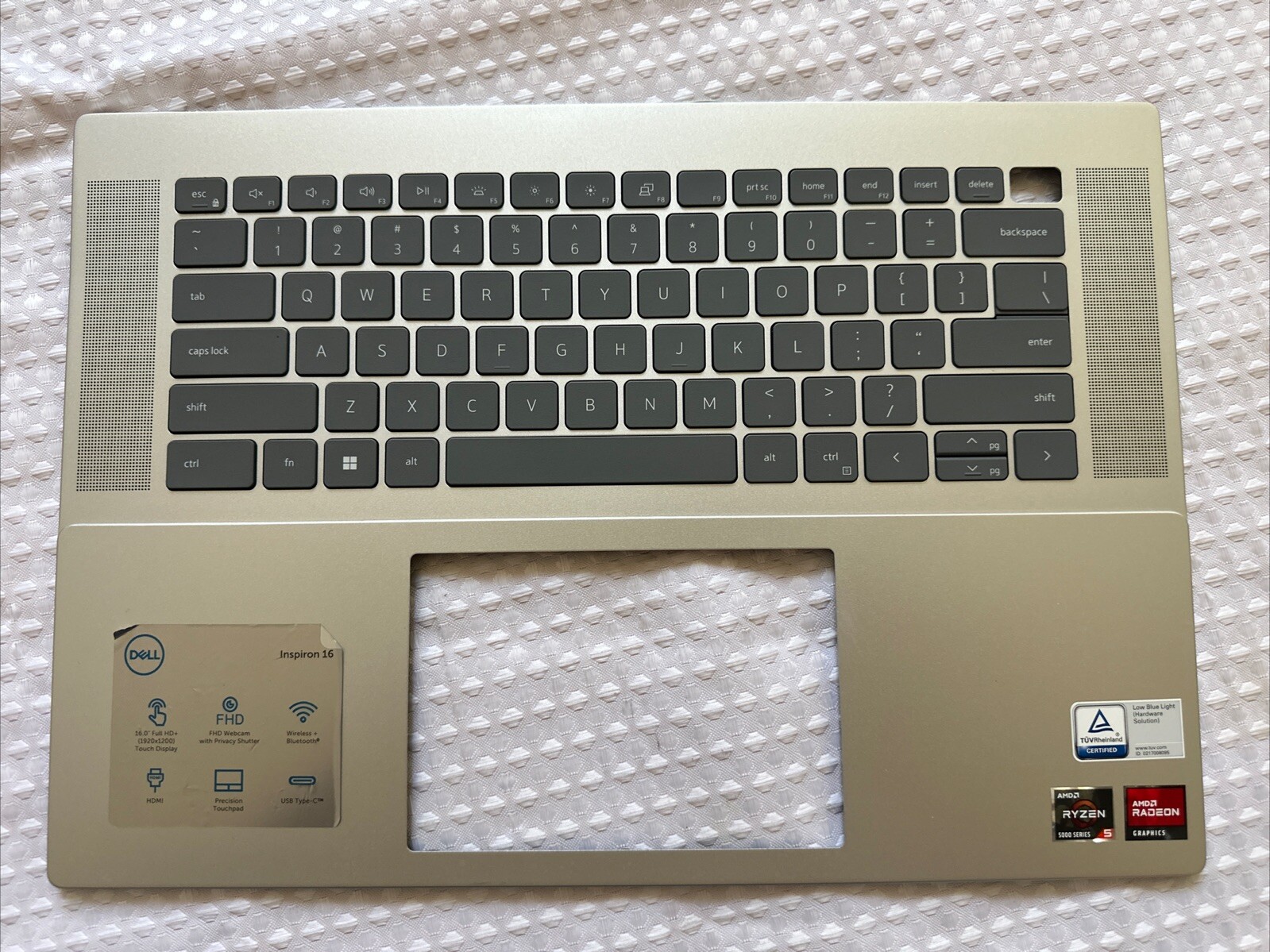 Dell Inspiron 16 5625 Laptop Palmrest with Backlit Keyboard HJ5PC 0HJ5PC B29