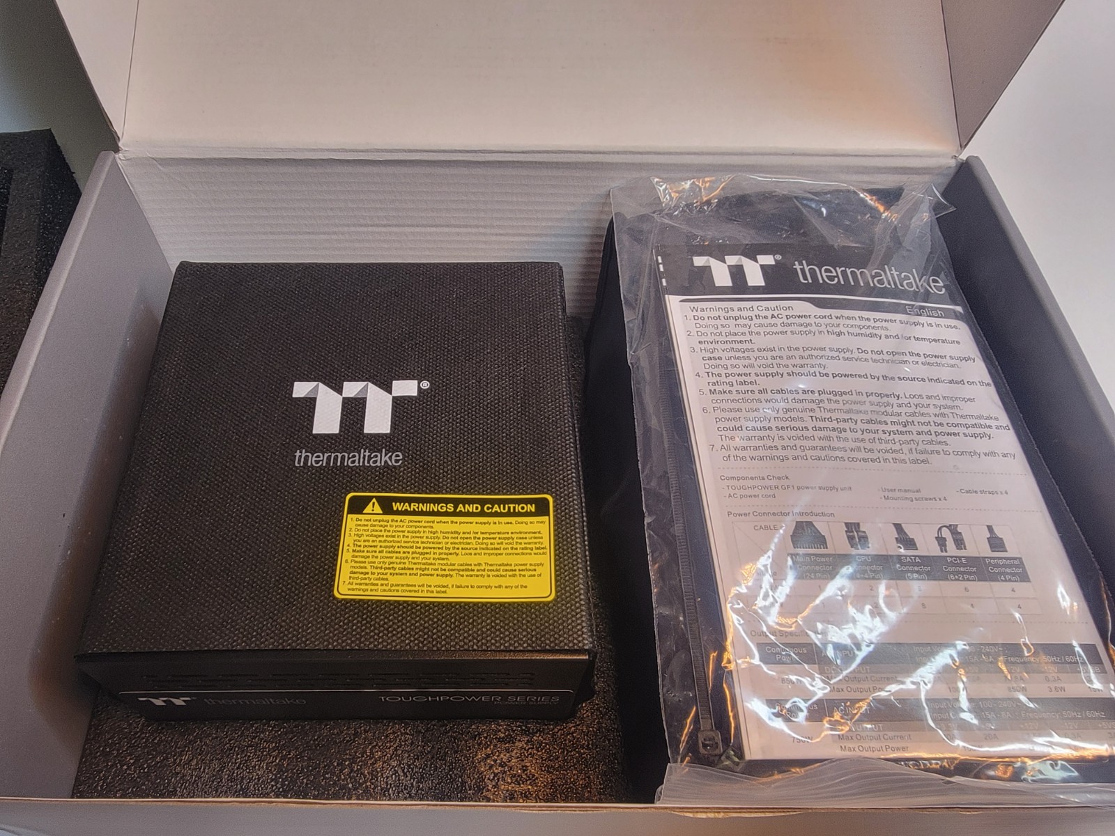 Thermaltake Toughpower GF1 850W Fully Modular Power Supply