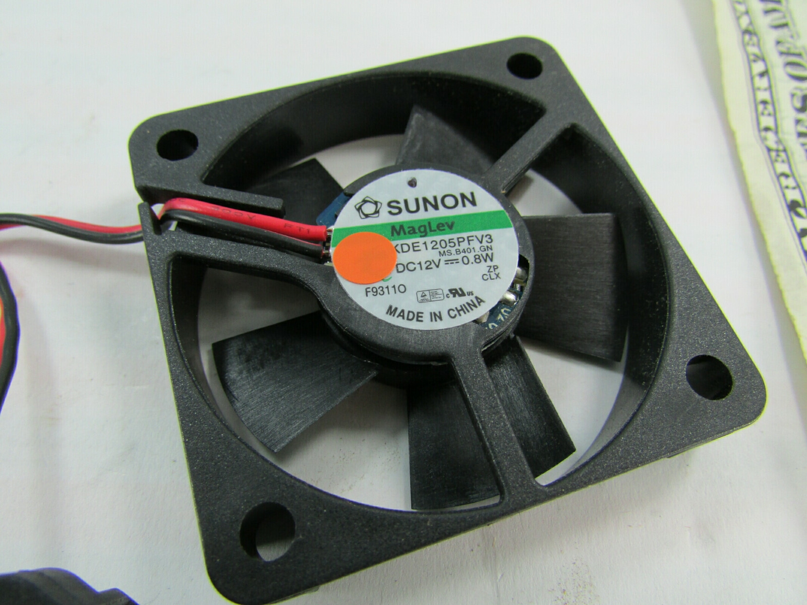 New Sunon 12V 3700 RPM MagLev KDE1205PFV3 Ultra Quiet Fan Set 50MM x 10MM 2-Pin