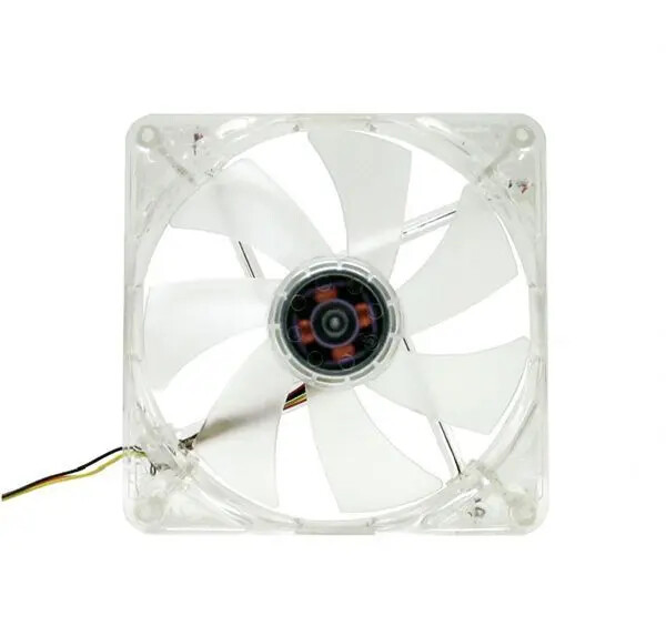 Yate Loon 140x140x25mm Clear Low Speed Fan with Quad Blue LED D14SL-124B