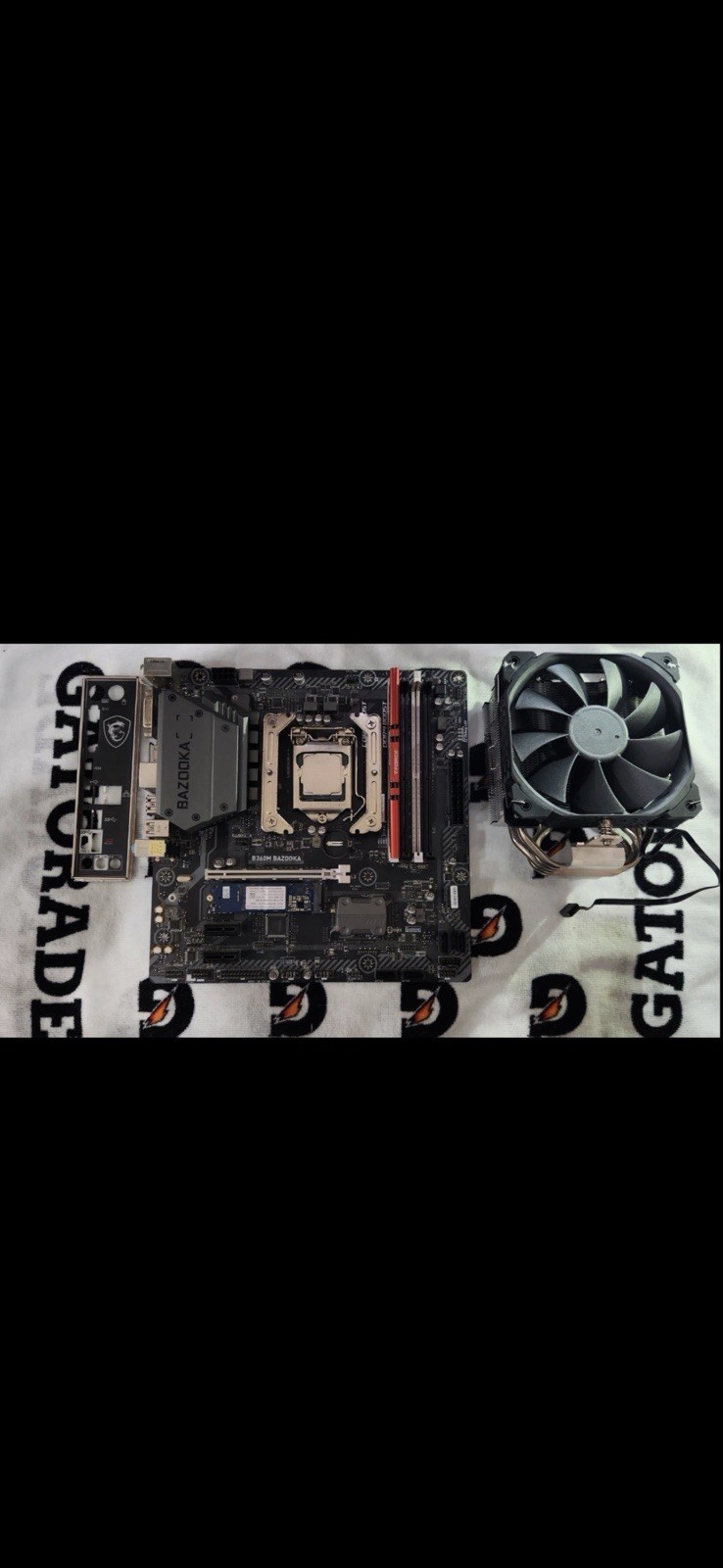 Motherboard, I5 8400 CPU, Cooler, Optane Memory Combo DDR4 Ram, (Read)