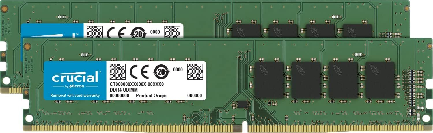 Crucial DDR4 16GB 2X8GB 3200 Mhz PC4-25600 288pins Desktop Memory Dimm Ram 1.2V