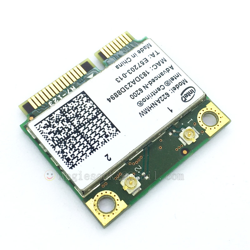 INTEL 6200 ADVANCED-N Dual Band 2.4/5Ghz 622ANHMW Laptop WiFi Card DELL 2GGYM
