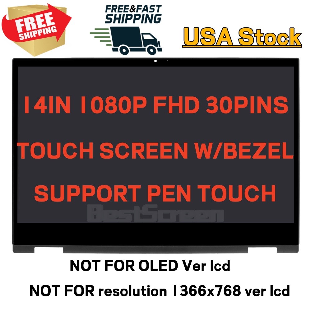 NV140FHM-N4K Touch Screen LCD 1920×1080 eDP For HP Pavilion X360 14-DW series