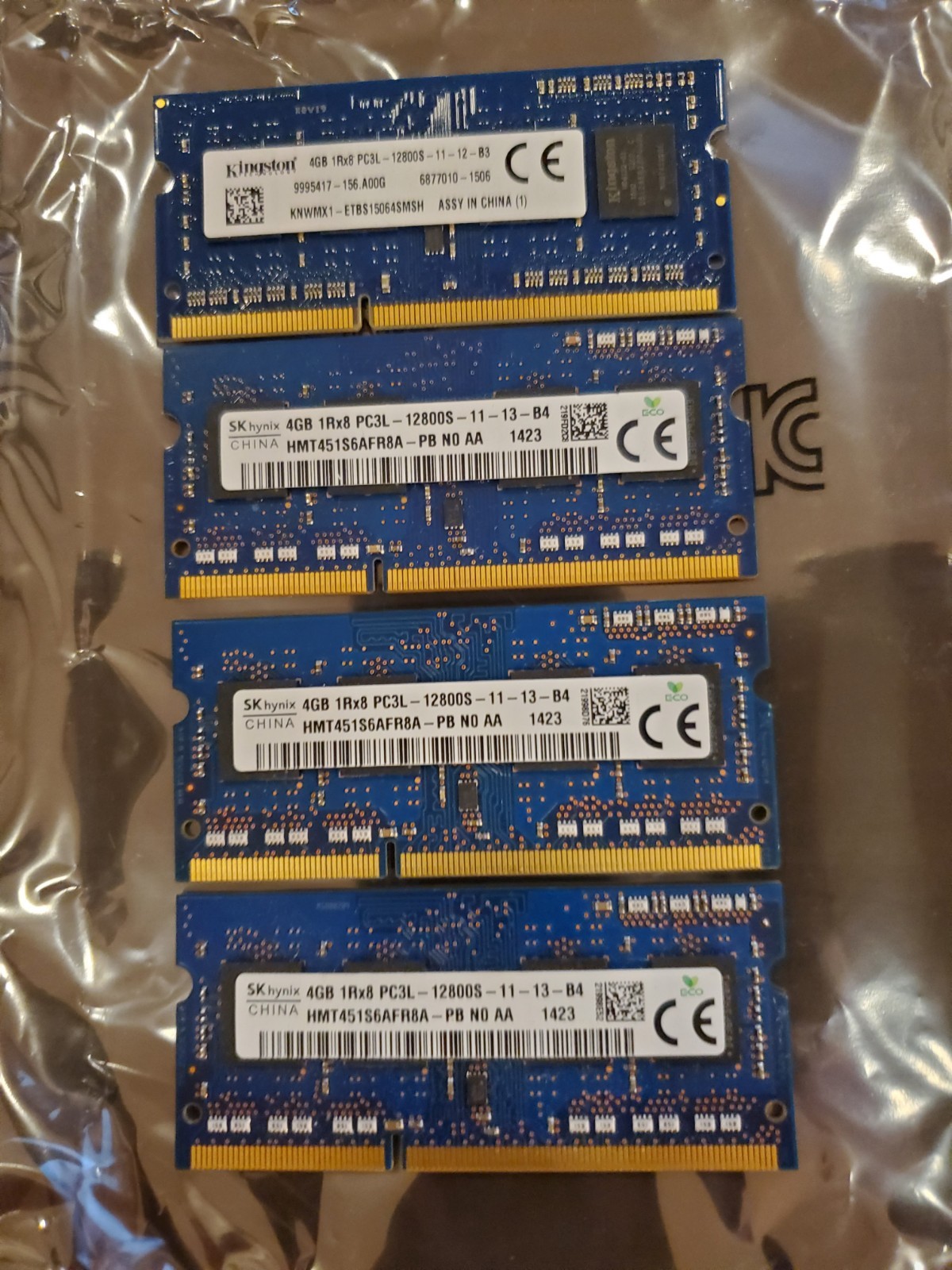 SK Hynix 4G X 4 16G 1RX8 PC3L-12800S-11-13-B4 Laptop Memory HMT451S6AFR8A-PB