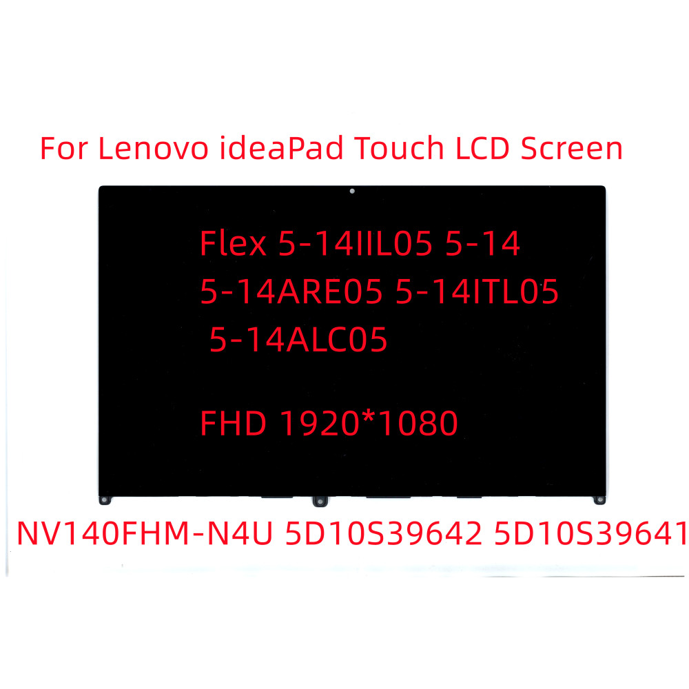For Lenovo Ideapad Flex 5 14ALC05 14ARE05 Flex 5-14IIL05 FHD LCD Touch Screen