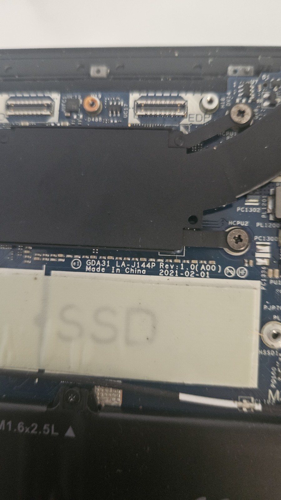 Dell 9310 motherboard + assembly DA31 La-j144p i5 16 gb ram