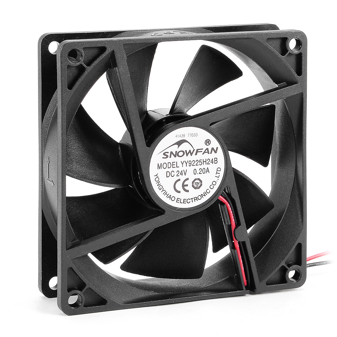 1pcs 92x92x25mm YY9225H24B 24V DC Cooling Fan Long Life Dual Ball Bearings 9225