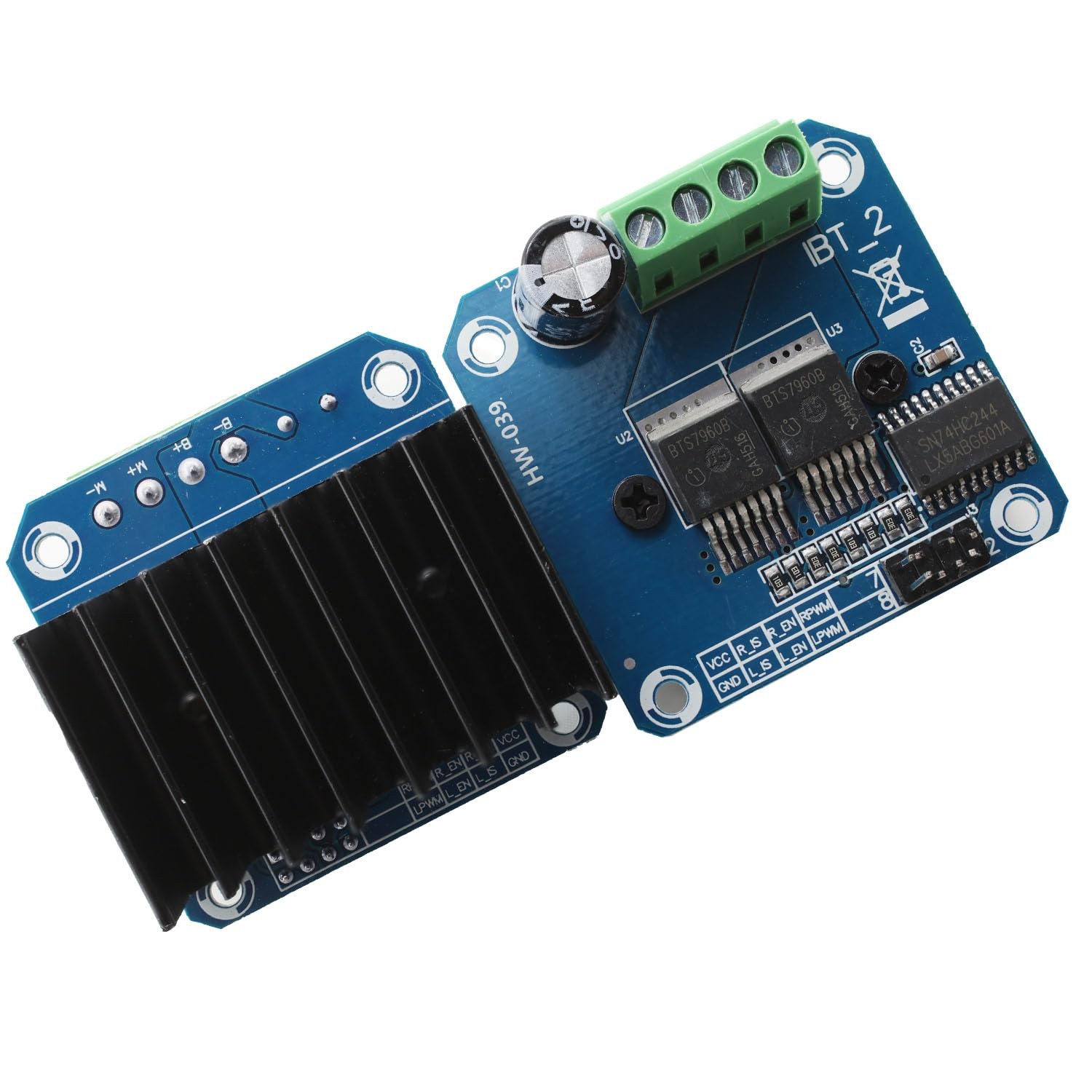 2PCS Double BTS7960B DC 43A Stepper Motor Driver Module H-Bridge PWM Driving …