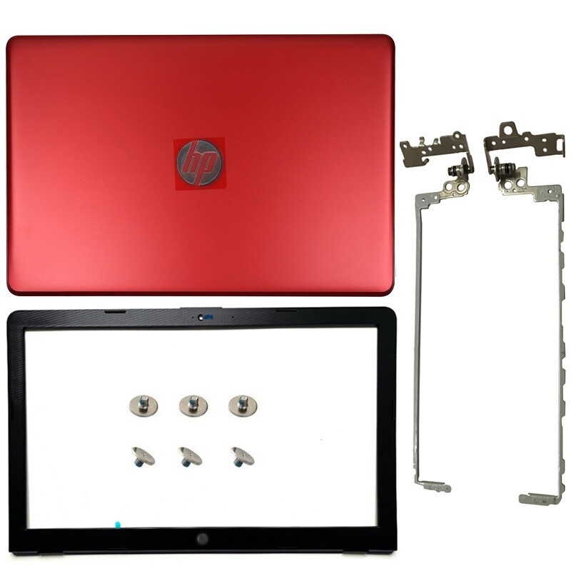 New for HP 15-BS 15-BR 15-BW 15T-BR 15.6″Red Laptop LCD Back Cover+Bezel+Hinges