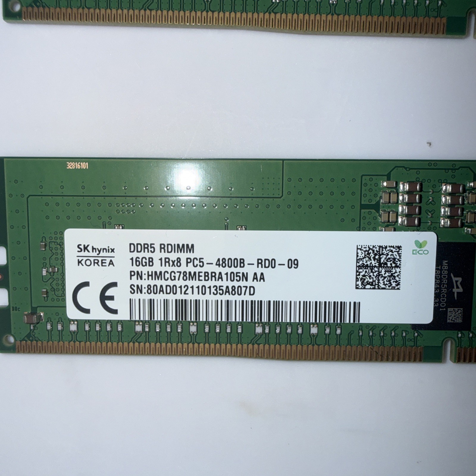 SK hynix 16GB DDR5 RDIMM ECC Registered PC5-4800E Server RAM