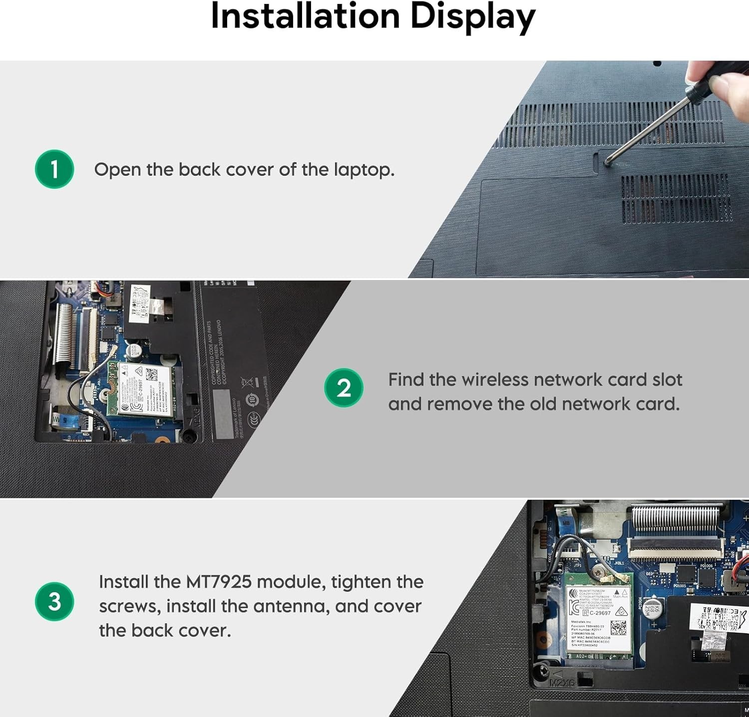 Upgrade to WiFi 7 BE6500 M.2 2230 Card – Unmatched 6.5Gbps Speed, Bluetooth 5.4
