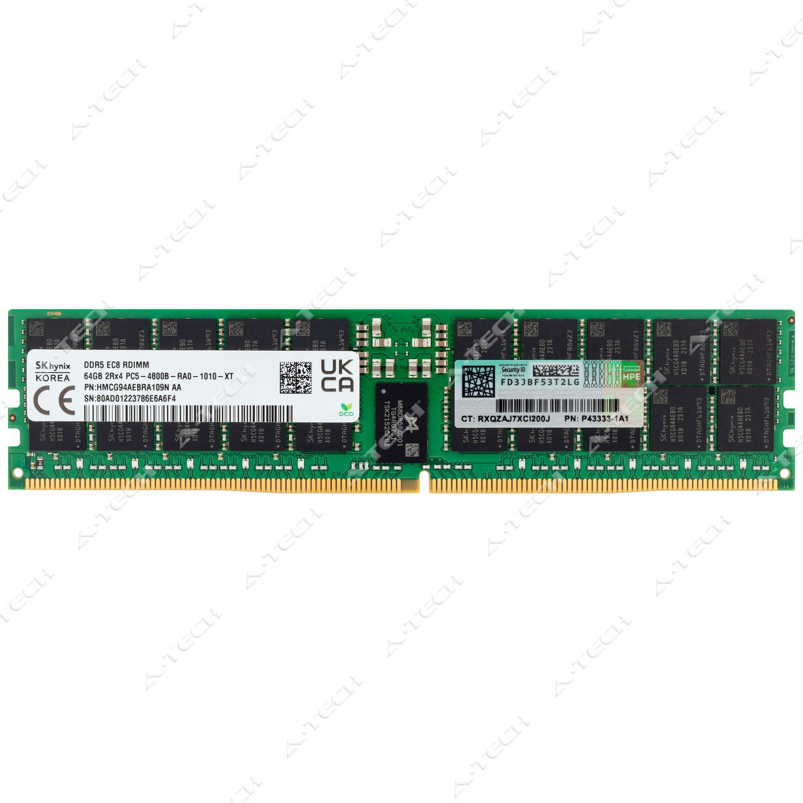 HP 64GB DDR5 EC8 RDIMM P50312-B21 P56153-001 P43333-1A1 HPE Server Memory RAM 1x