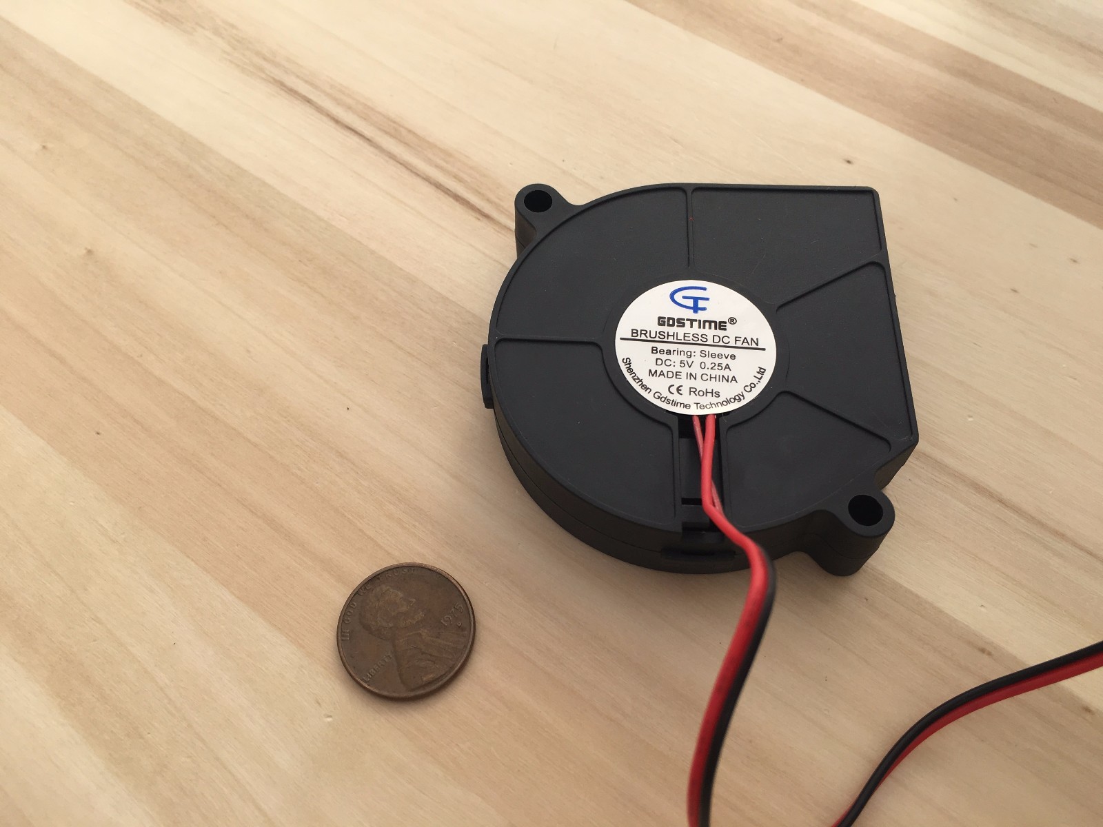 1 Piece 60mm 5v fan Brushless Exhaust Centrifugal Blower Computer 6015 C28