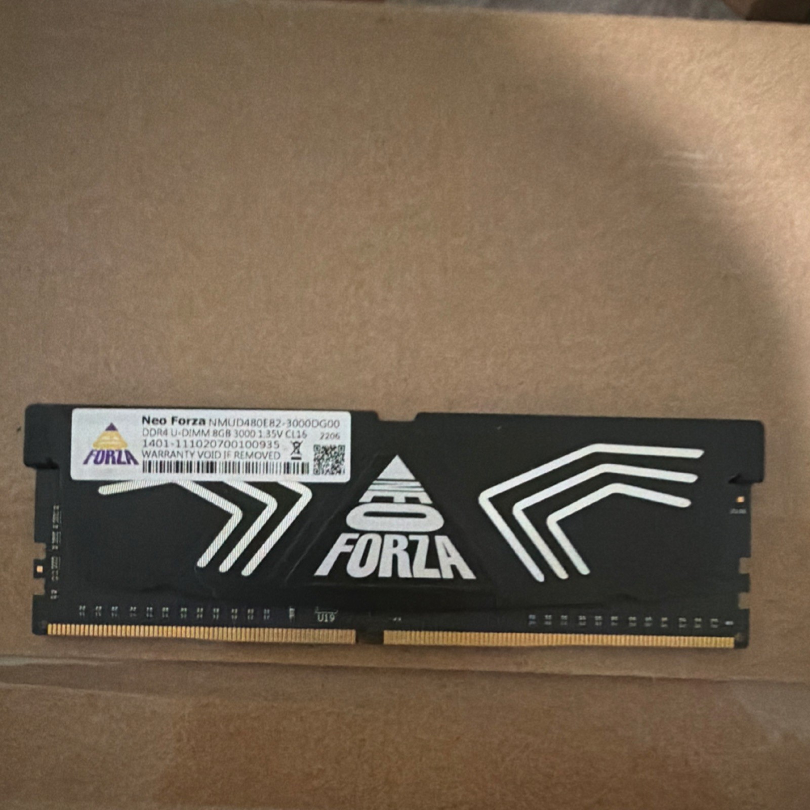 Neo Forza DDR4 SDRAM UDIMM 8GB 3000MHz 1 Module NMUD480E82-3000DG00 RAM