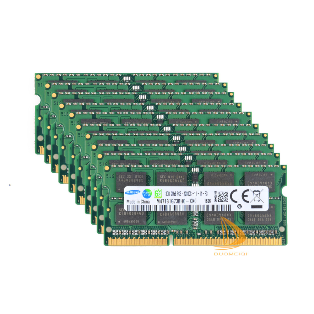 80GB RAM Samsung 10x 8GB 2Rx8 PC3-12800 DDR3 1600MHz 204PIN SODIMM Laptop Memory