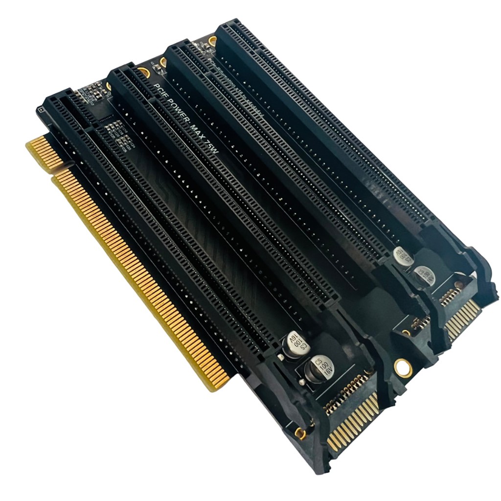 PCIe3.0x16 one to four split gen3 expansion X4X4X4X4 transfer 1 to 4 slots P3A