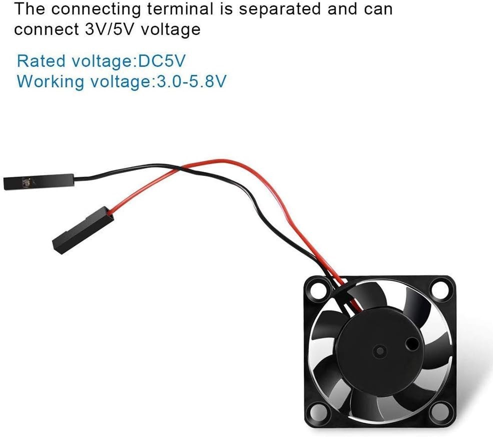 2Pcs 30x30x7mm Raspberry Pi Case Fans – High-Speed Brushless Cooling Solution