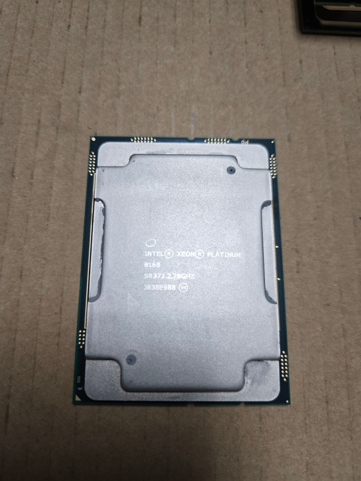 sr37j Intel Xeon Platinum 8168 2.7GHz 3.4/3.7GHz 33MB 205W LGA3647 DDR4-2666-JB