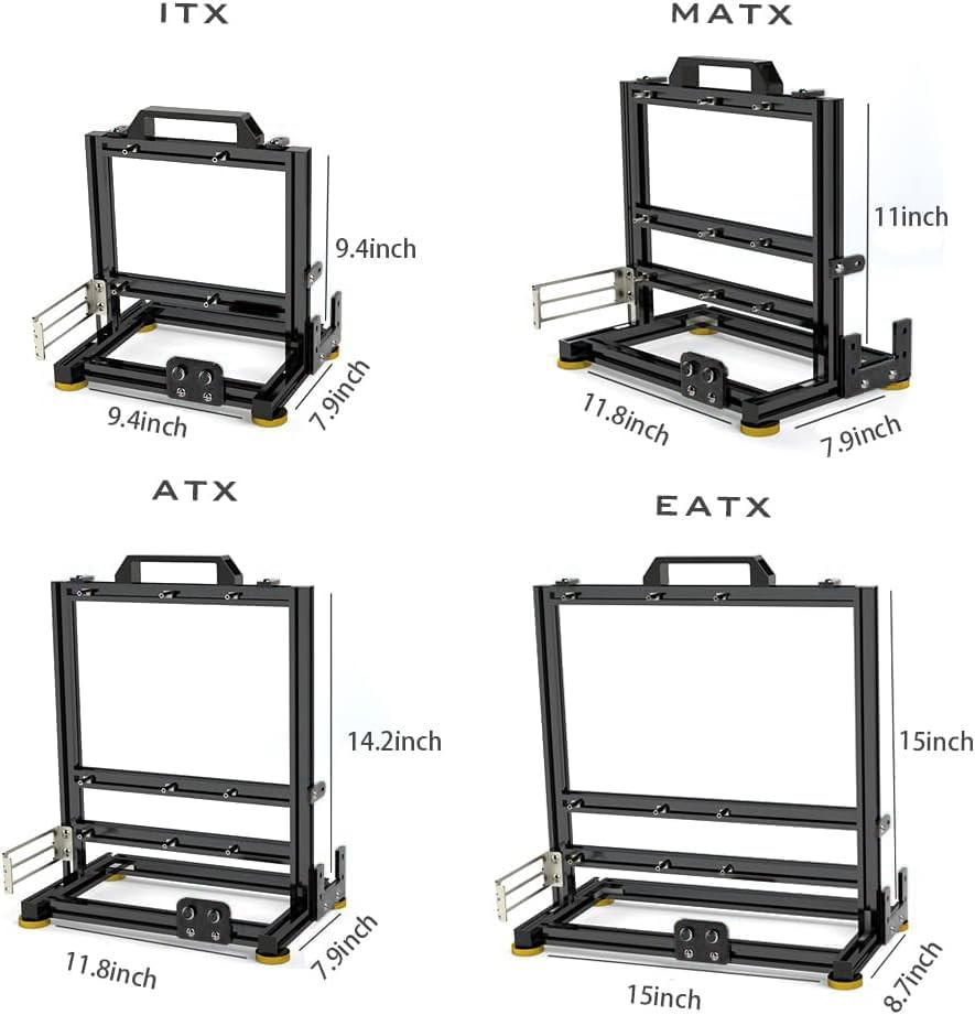 PC Creative Assembly Frame Test Bench，Open Air Frame Case, DIY Computer Motherbo
