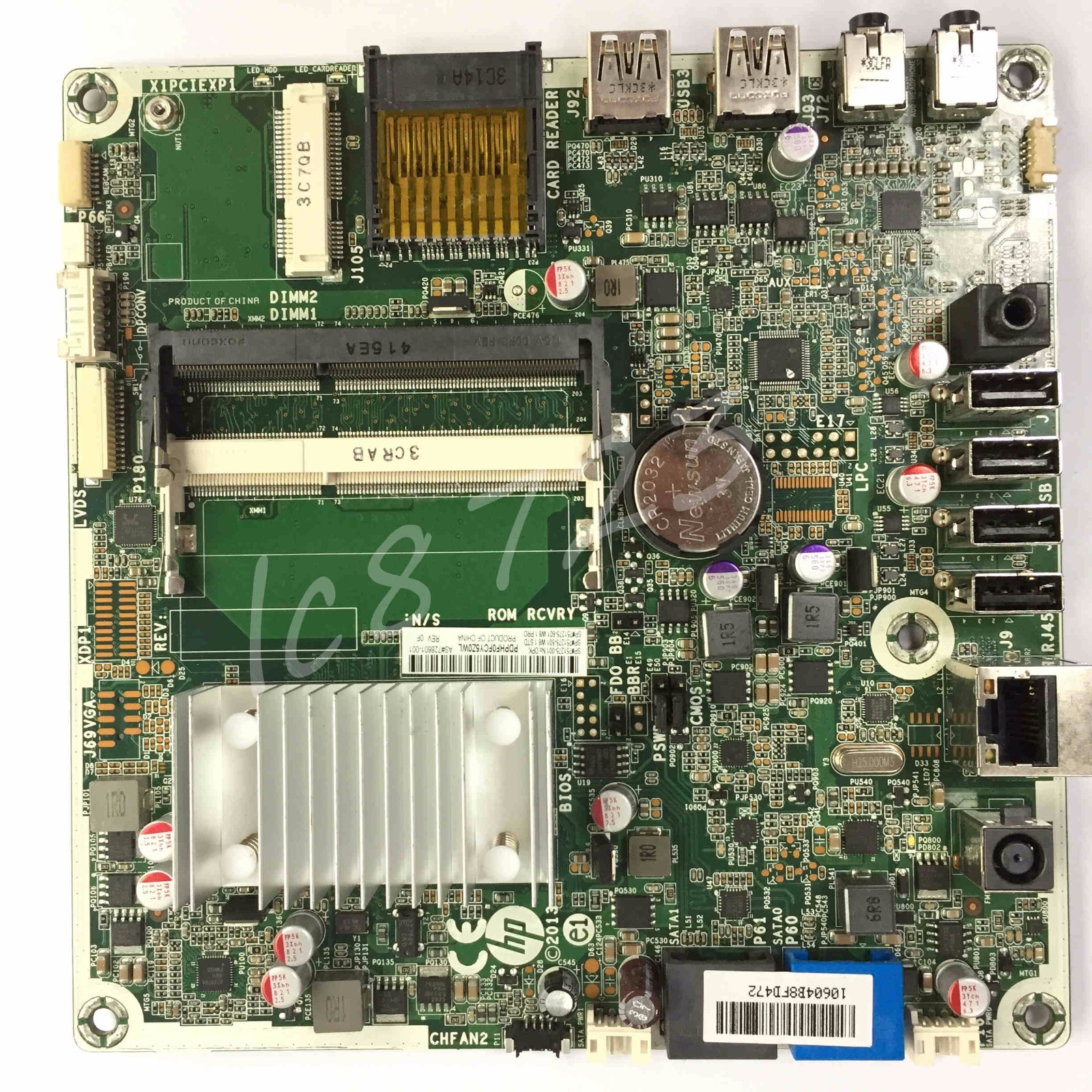 NEW HP Pavilion AIO 18.5″ 18-5110 AMD Motherboard 751275-001 728601-501 Tested