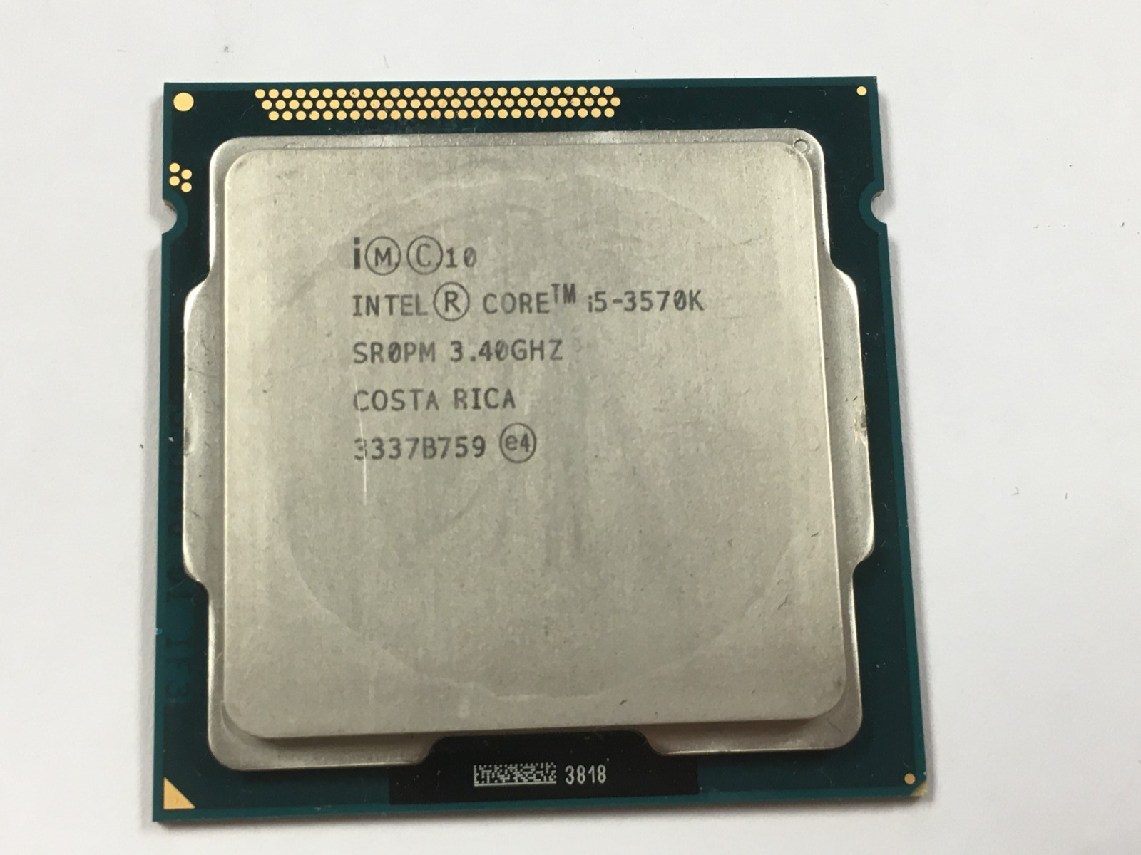Intel Core i5 – 3570K / SR0PM 3.40Ghz 6MB Quad-Core LGA1155