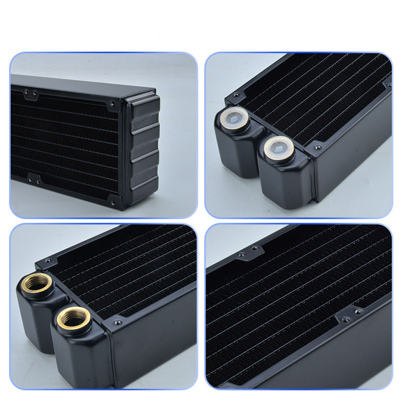 OCOCOO Radiator 80mm Mini Fan Cooper Heatsink DIY Computer Water Cooler System