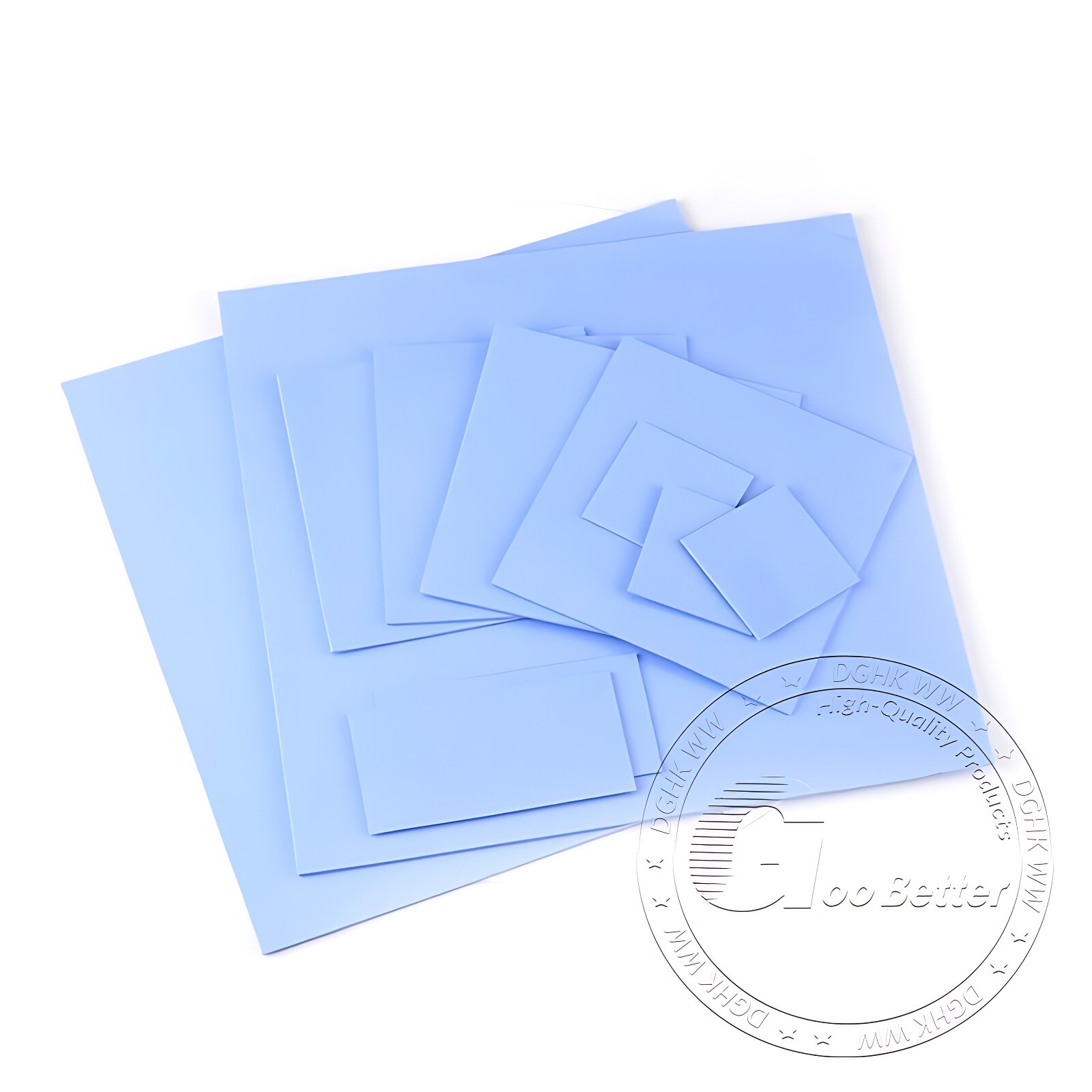 Thermal Conductive Blue Silicone Pad 0.5mm 1mm 1.5mm 2mm 2.5mm 3mm Thickness