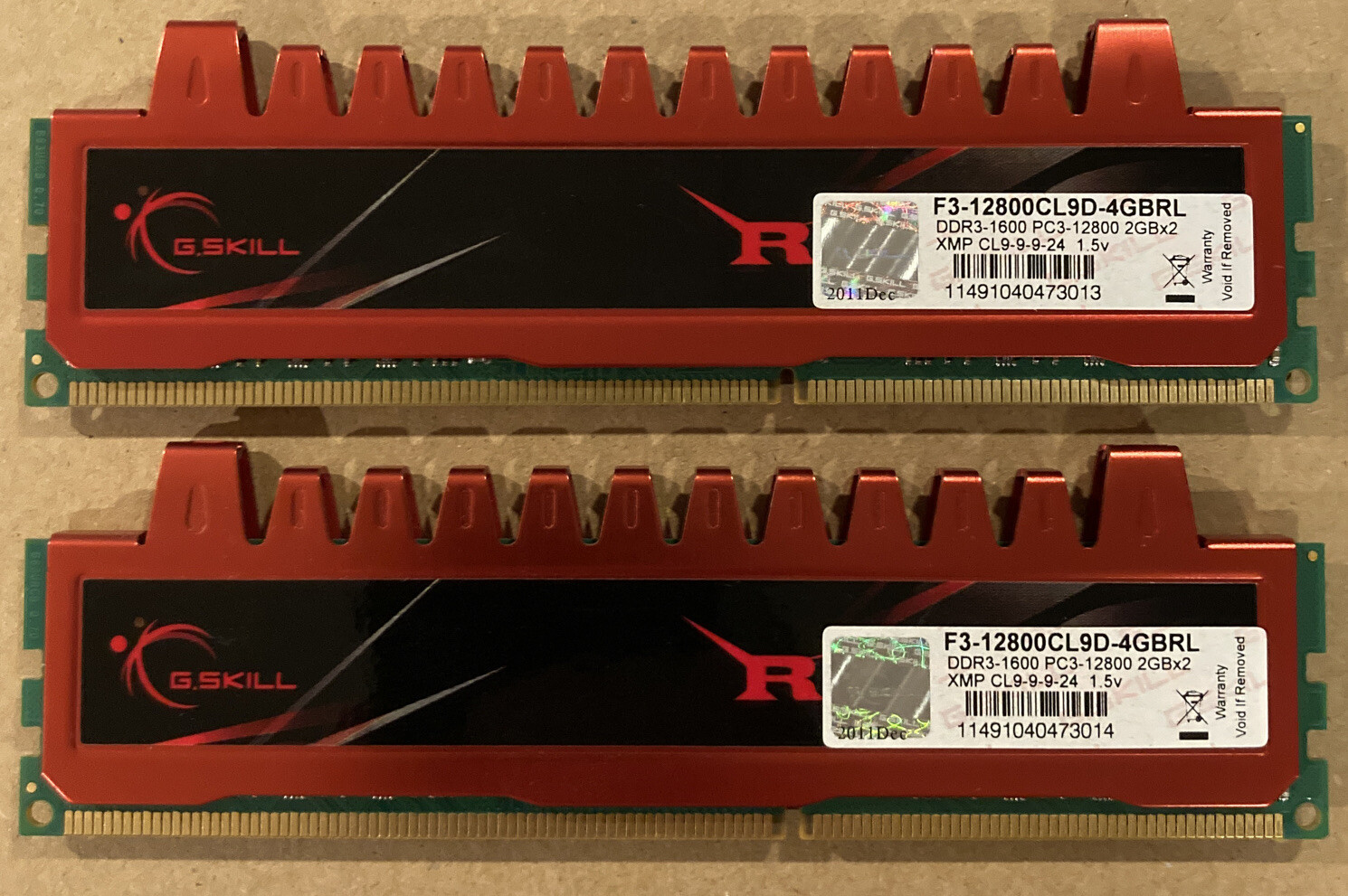 G.Skill PC3-12800 (DDR3-1600) 2GB DIMM 1600 MHz PC3-12800 DDR3 SDRAM Memory…