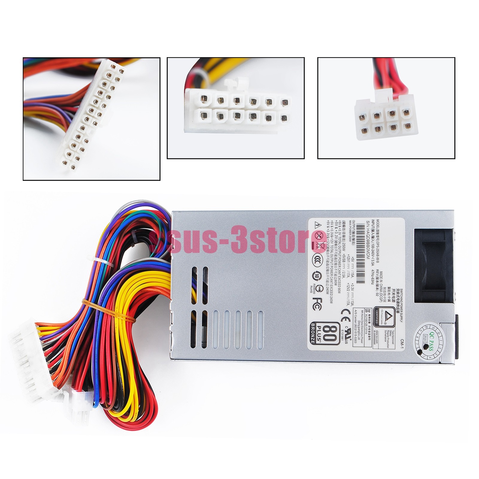 250W Power Supply 24+12+8Pin For Synology DPS-250AB-44B DS1515+ DS1815+ DS1812+