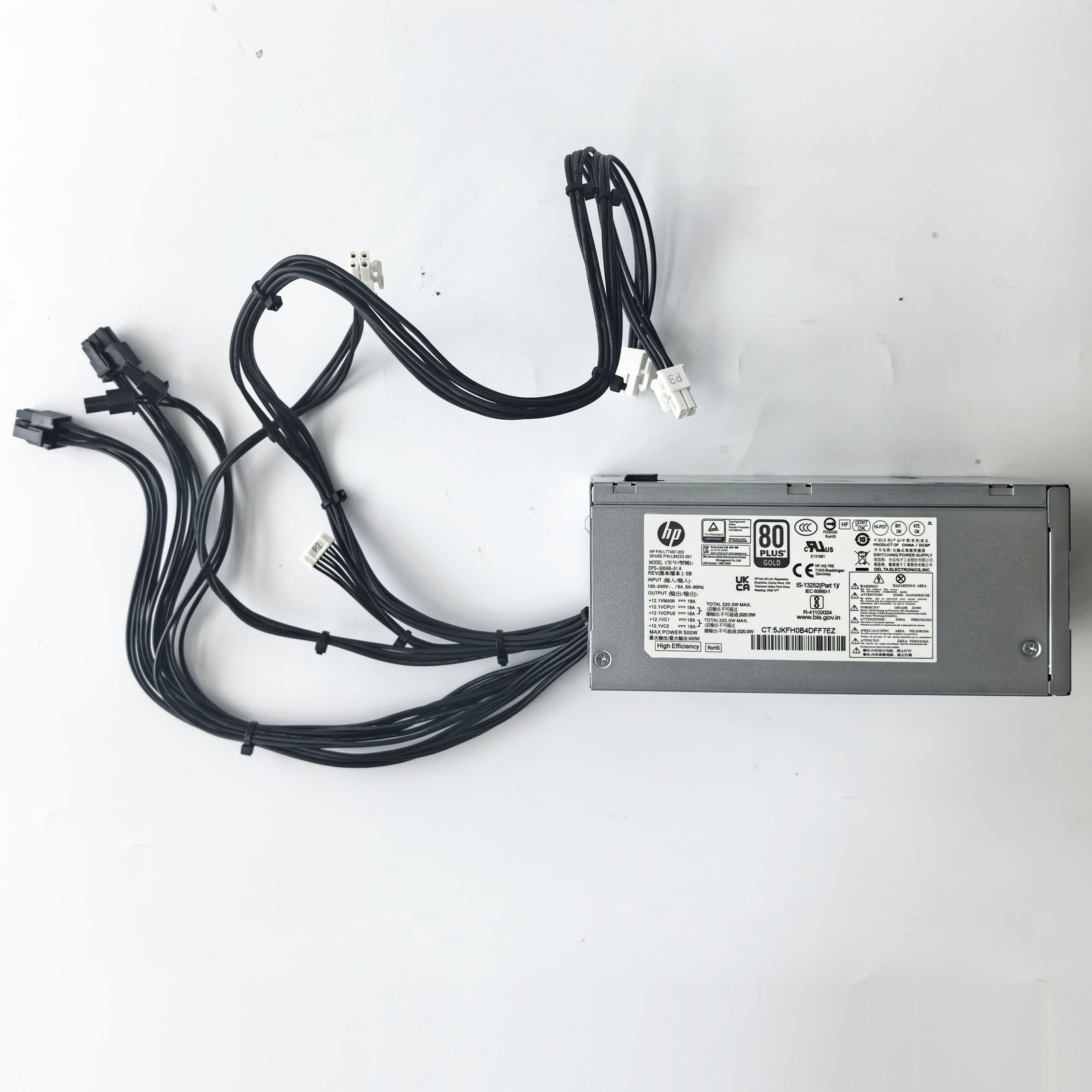 For HP 500W TG01 TE01 Power Supply PSU L89233-001 PA-5501-2 DPS-500AB-51 A