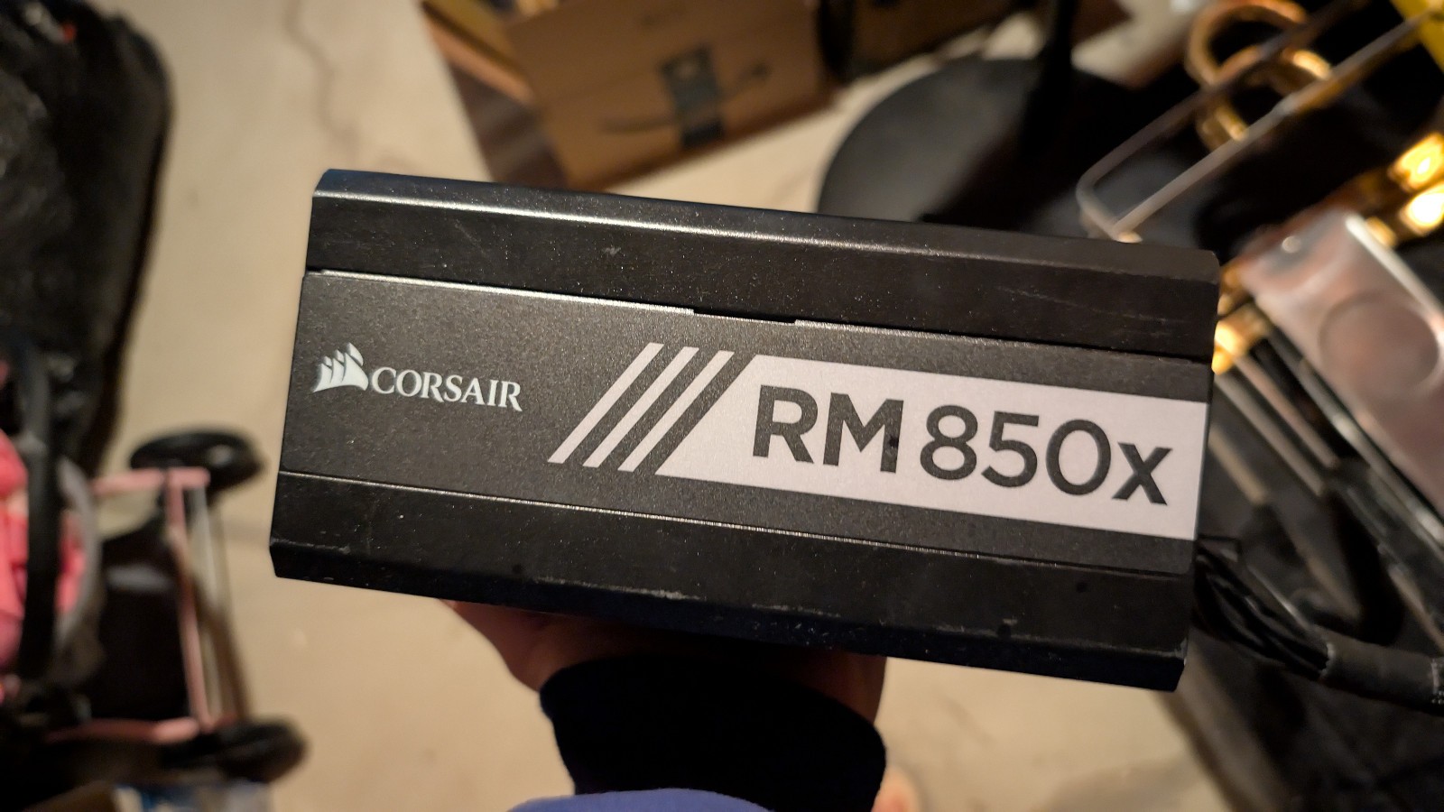 Corsair RM850x, Fully Modular Low-Noise ATX Power Supply,Black – Cable included