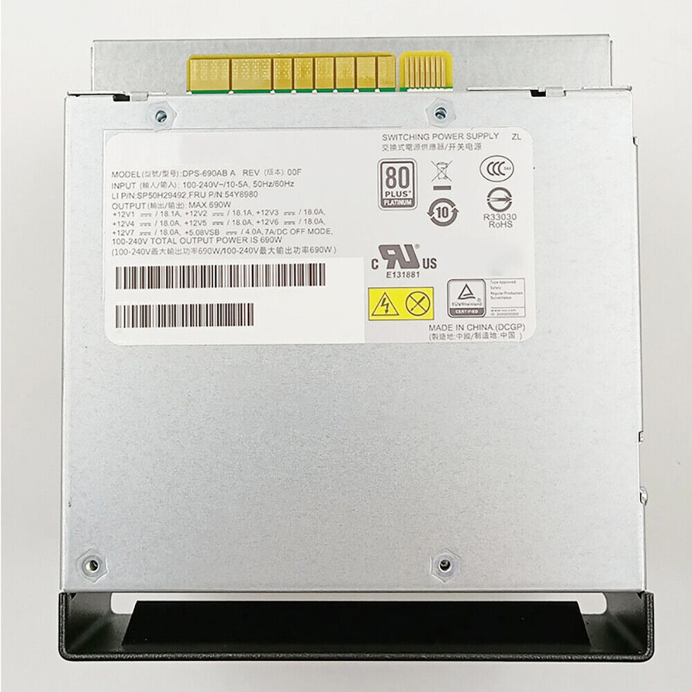 Power Supply P720 P520 690W 54Y8980 DPS-690AB A For Lenovo ThinkStation