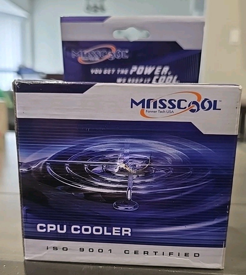 MASSCOOL 8W503F1M4 Aluminum & Copper Intel CPU Cooler NIB