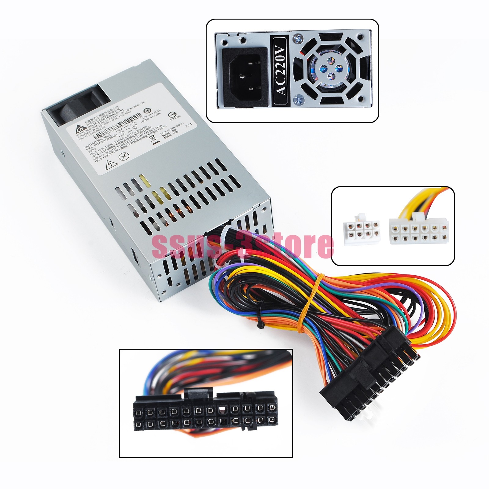 250W Power Supply 24+12+8Pin For Synology DPS-250AB-44B DS1515+ DS1815+ DS1812+