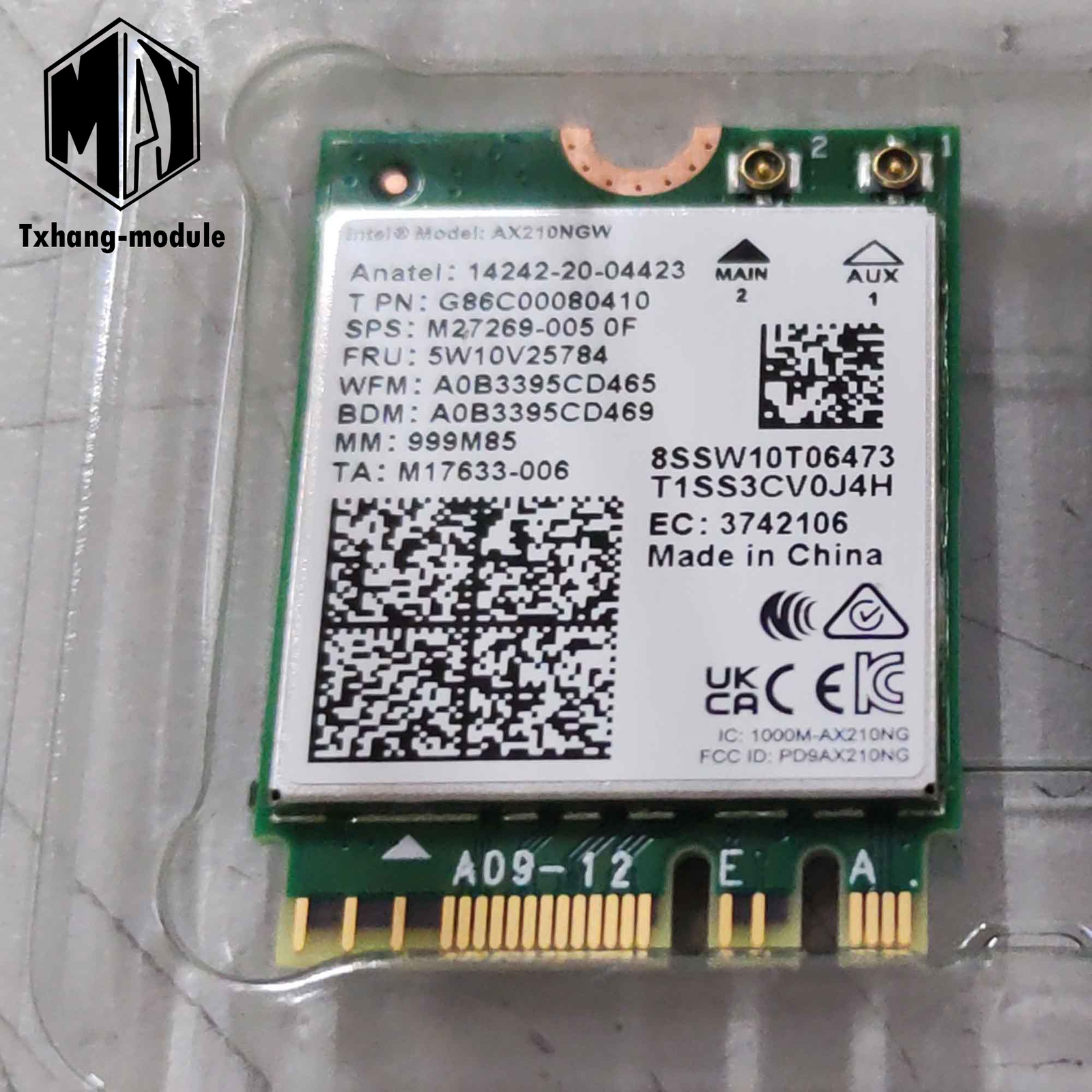 WiFi 6E Wireless Card Intel AX210 NGW Bluetooth 5.3 Tri-Band 5400Mbps Network